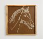 Embroidered Horse Framed Wall Art