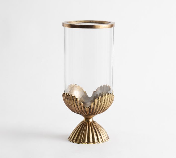 Merill Shell Hurricane Candle Holder | Pottery Barn