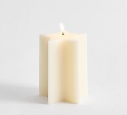 Americana Star Pillar Candle