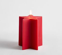Americana Star Pillar Candle