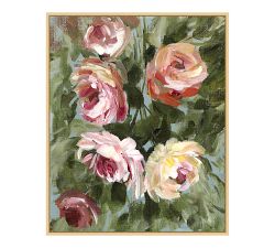 Sandy's Rose Garden Framed Canvas Print
