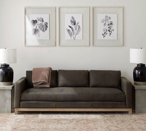 Graphite Banana Leaf by The Artists Studio