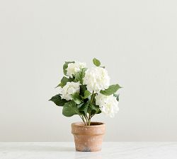 Faux Potted Hydrangea