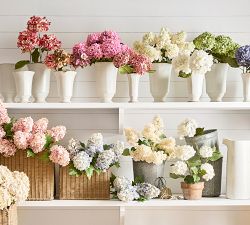 Faux Potted Hydrangea