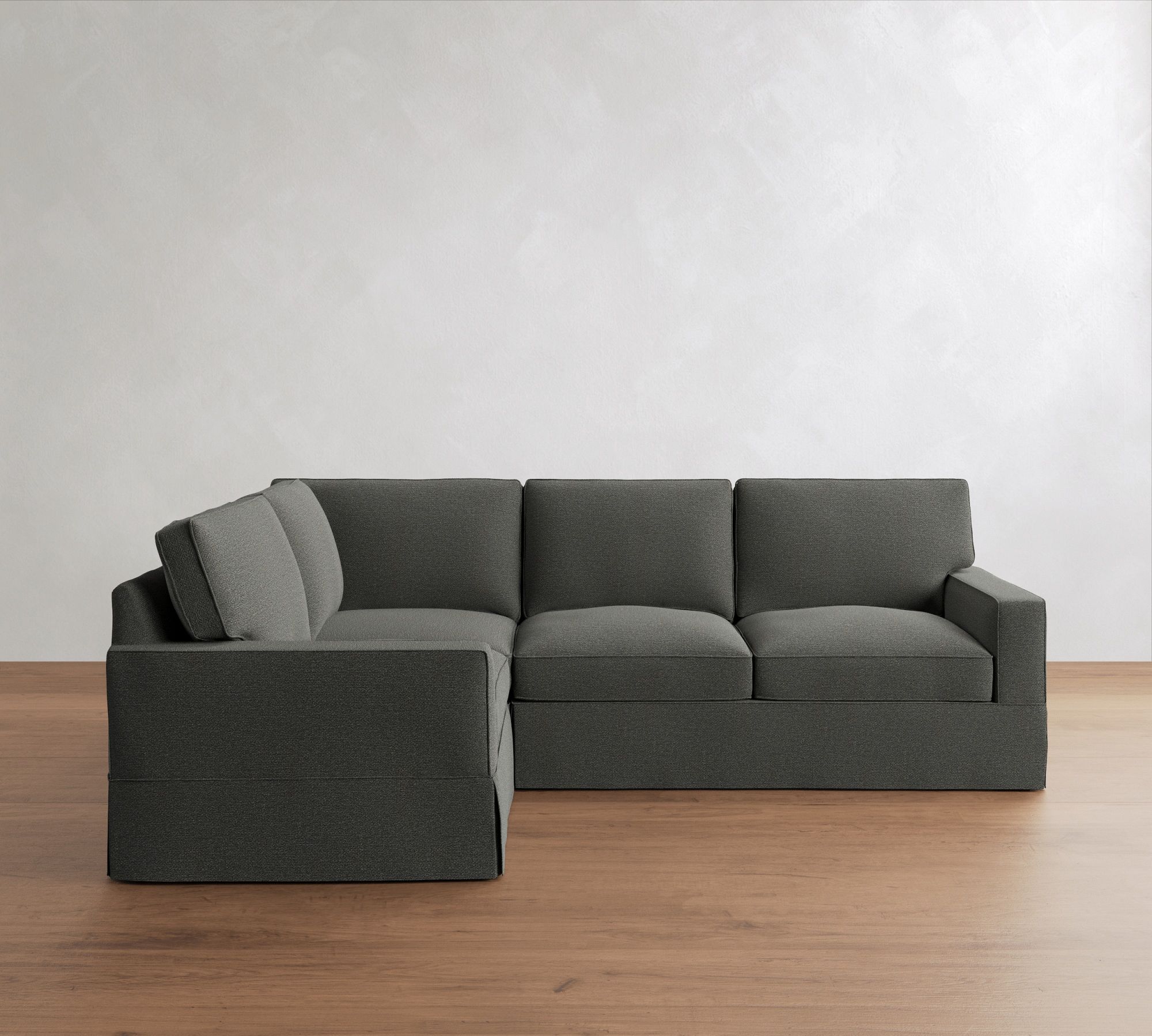 PB Comfort Square Arm Slipcovered 3-Piece Sectional (106") - thumbnail 9