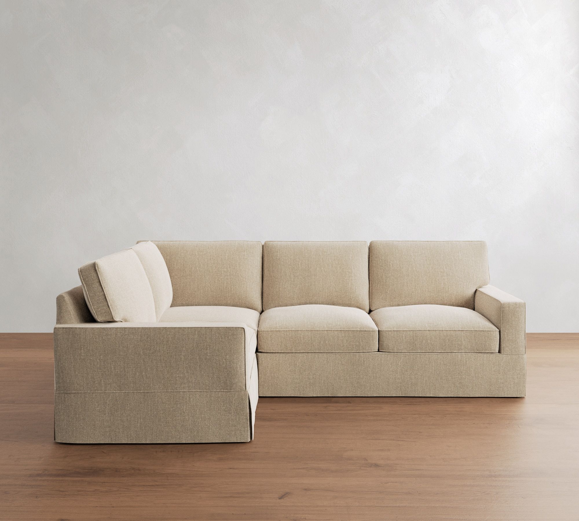 PB Comfort Square Arm Slipcovered 3-Piece Sectional (106") - thumbnail 7