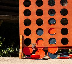 Oversized Mahogany 4-in-a-Row Game