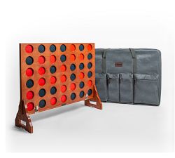 Oversized Mahogany 4-in-a-Row Game
