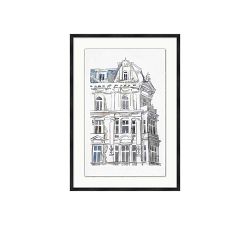 French Architecture Framed Print