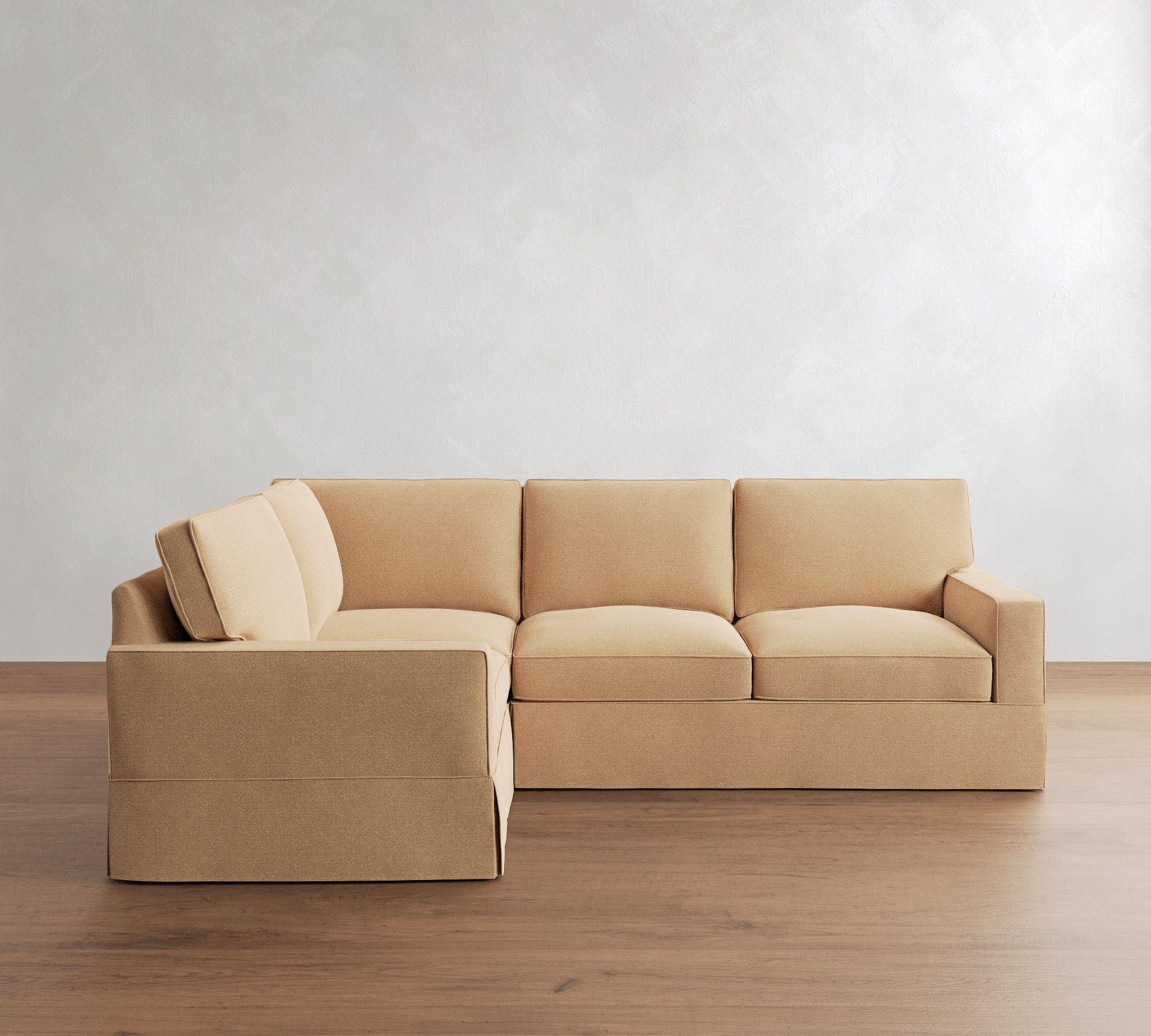 PB Comfort Square Arm Slipcovered 3-Piece Sectional (106") - thumbnail 6