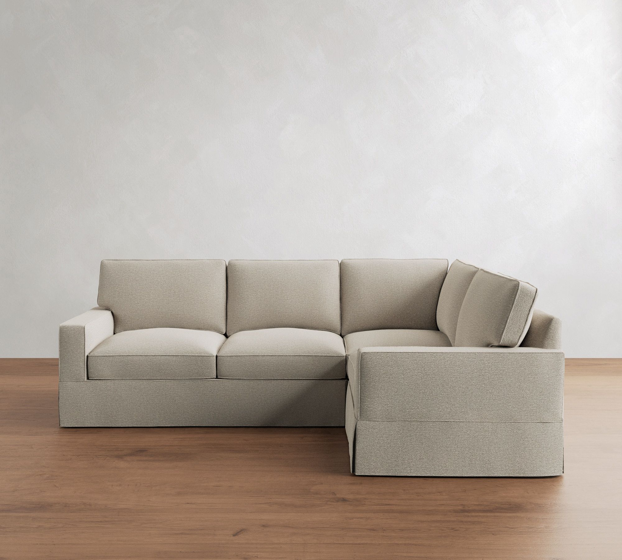 PB Comfort Square Arm Slipcovered 3-Piece Sectional (106") - thumbnail 5