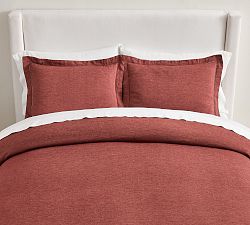 Open Box: Belgian Flax Linen Duvet Cover, King/Cal. King - Auburn