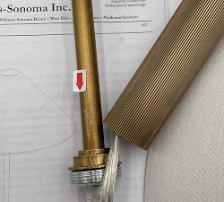 Open Box: Chambers Metal Table Lamp, Large (32") - Vintage Brass