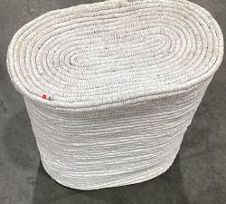 Open Box: Coil Double Hamper - Whitewash