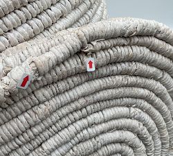 Open Box: Coil Double Hamper - Whitewash