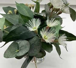 Open Box: Faux Eucalyptus Arrangement In Glass Vase