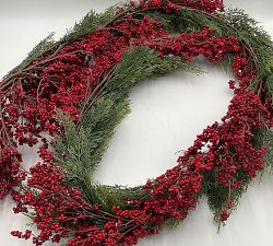 Open Box: Faux Red Berry Trailing Garland (10')