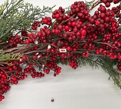 Open Box: Faux Red Berry Trailing Garland (10')