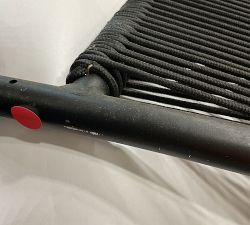 Open Box: Garey Rope Outdoor Dining Armchair, Set of 4 - Black