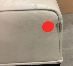 Open Box: Hayworth High Back Double Seat Banquette with Power Outlet (50" ) - Statesville Pebble Ebony