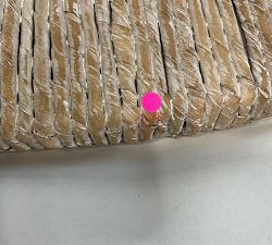 Open Box: Malibu Round Mirror (40") - White Washed