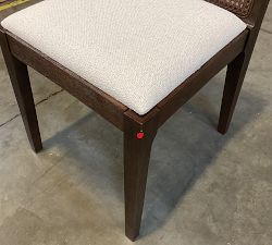 Open Box: Monty Cane Dining Chair - Performance Boucle Oatmeal, Vintage Amber