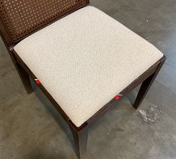 Open Box: Monty Cane Dining Chair - Performance Boucle Oatmeal, Vintage Amber