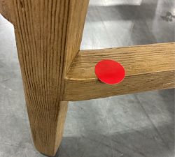 Open Box: Payson Leather Counter Stool (26") - Signature Chalk, Seadrift