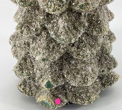 Open Box: Premium Flickering Flameless Tree Candle, XL (13"H) - Green Spruce