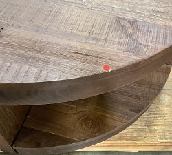 Open Box: Rockport Round Coffee Table, Large (44") - Cocoa Brown