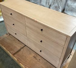 Open Box: Rylee 6-Drawer Dresser (60") - White Wash