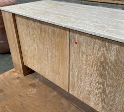 Open Box: Travertine Media Console (70") - Fog