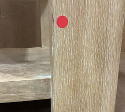 Open Box: Travertine Square Side Table (21") - Fog