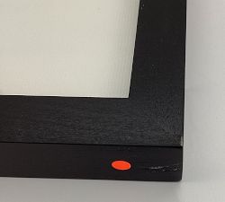 Open Box: Wood Gallery Frame, 16" x 20" (5"x7", 11"x14" Opening) - Black