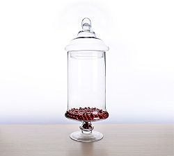 Open Box: Glass Apothecary Candy Jars, Large (19"H x 7.5"D)
