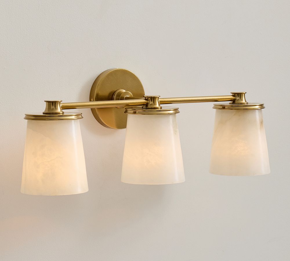Hayes Alabaster Triple Sconce (23") by Pottery Barn