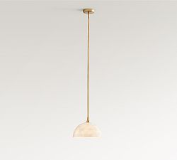 Isabel Capiz Round Pendant (13")