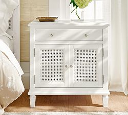 Sausalito Cane Cabinet Nightstand (28")