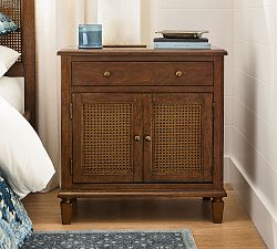 Sausalito Cane Cabinet Nightstand (28")