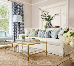 Everson Rectangular Glass Coffee Table (52")