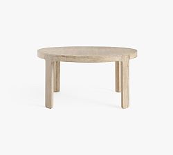 Open Box: Aptos Round Extendable Dining Table (50"- 74"W) - Sandwash