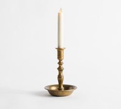 Chris Loves Julia Brass Candlestick With Bowl