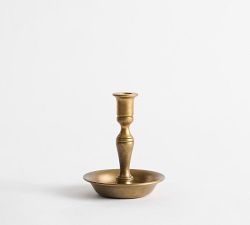 Chris Loves Julia Brass Candlestick With Bowl