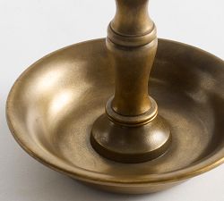 Chris Loves Julia Brass Candlestick With Bowl