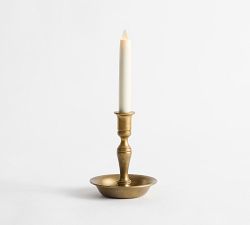 Chris Loves Julia Brass Candlestick With Bowl