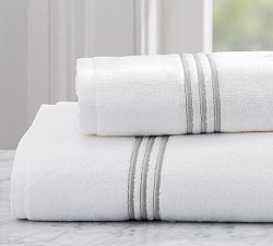 Grand Organic Cotton Embroidered Towel