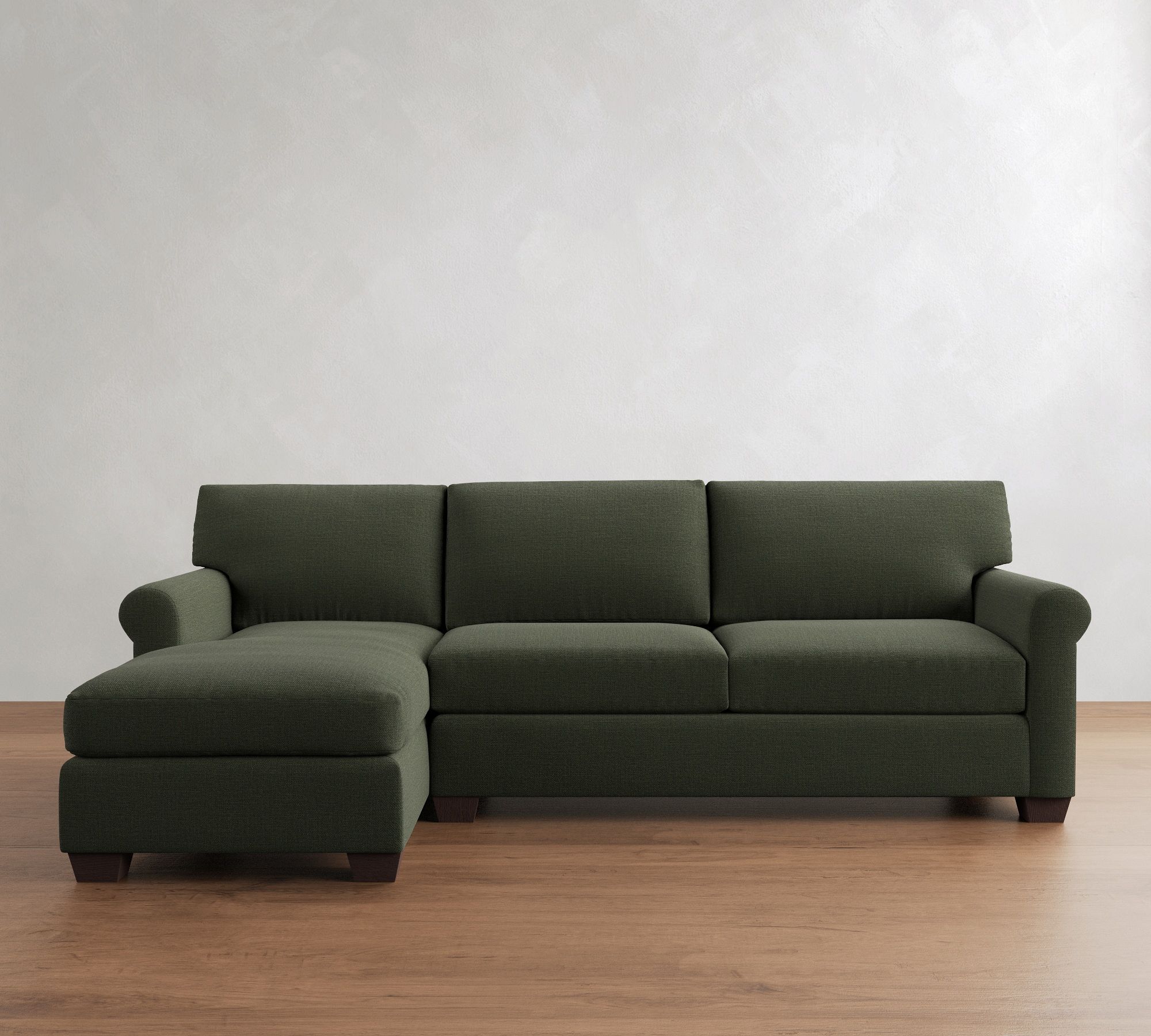 York Roll Arm Chaise Sleeper Sectional (119") - thumbnail 6