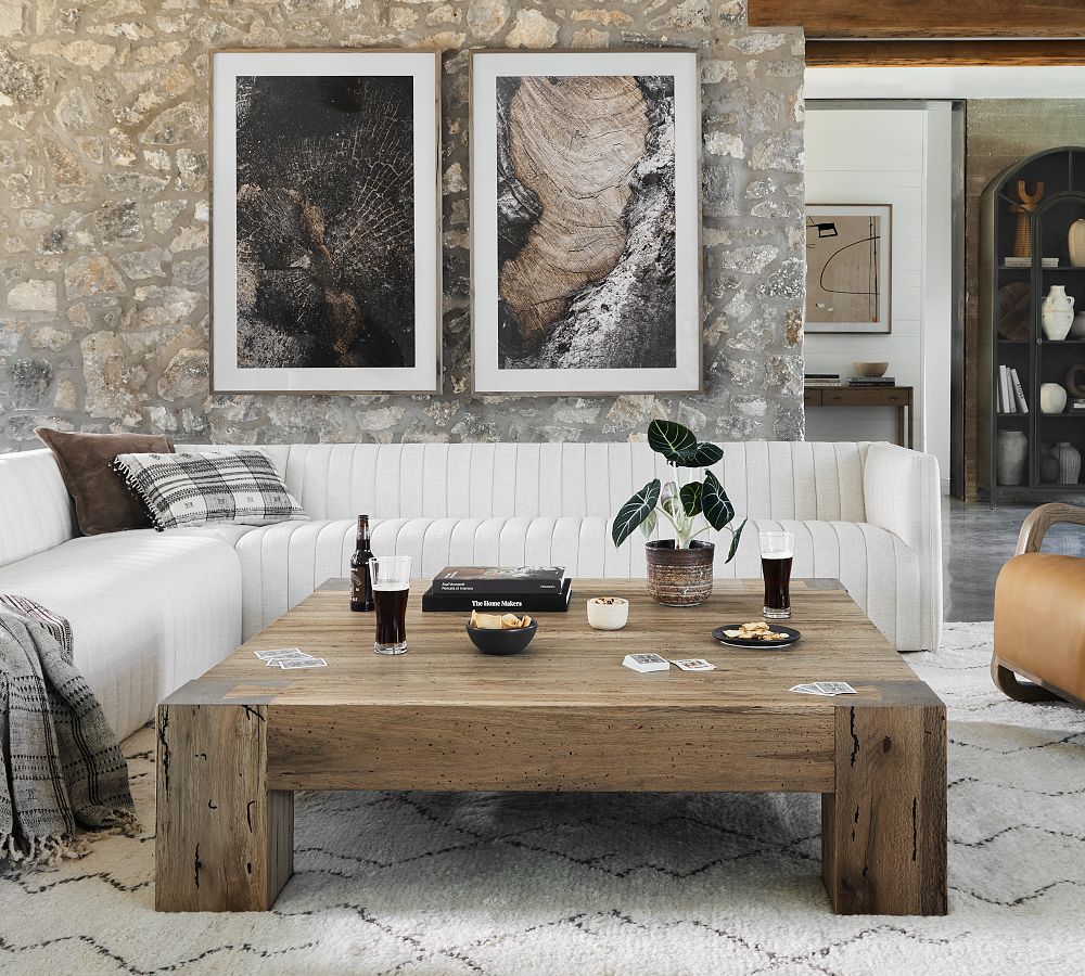 Fia Square Coffee Table (40"- 55") by Pottery Barn