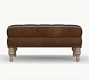 Martin Small Leather Ottoman