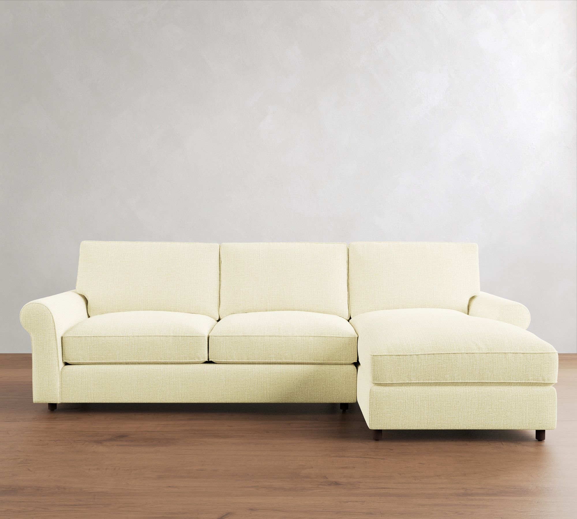 PB Comfort Roll Arm Chaise Sleeper Sectional (112") - thumbnail 10